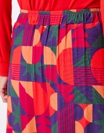 Flared fluid knit midi skirt femme Princesse Nomade