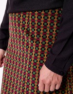 Flared velvet mini skirt femme Princesse Nomade