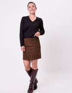 Flared velvet mini skirt femme Princesse Nomade