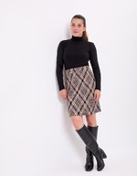 Recycled knit mini skirt femme Princesse Nomade