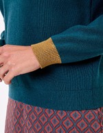 Chunky knit V-neck sweater femme Princesse Nomade