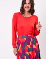 Flowy crew-neck T-shirt femme Princesse Nomade