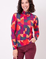 Flowy turtleneck T-shirt femme Princesse Nomade