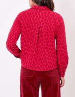 Organic jacquard knit jacket femme Princesse Nomade