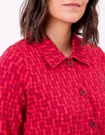 Organic jacquard knit jacket femme Princesse Nomade