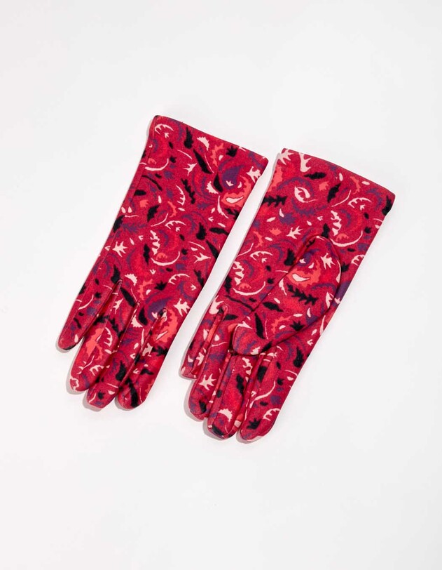 Printed gloves femme La Fianc&eacute;e
