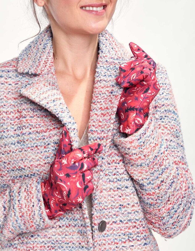 Printed gloves femme La Fianc&eacute;e