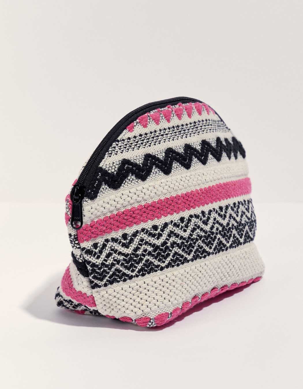 Large zipped cotton pouch femme La Fiancée