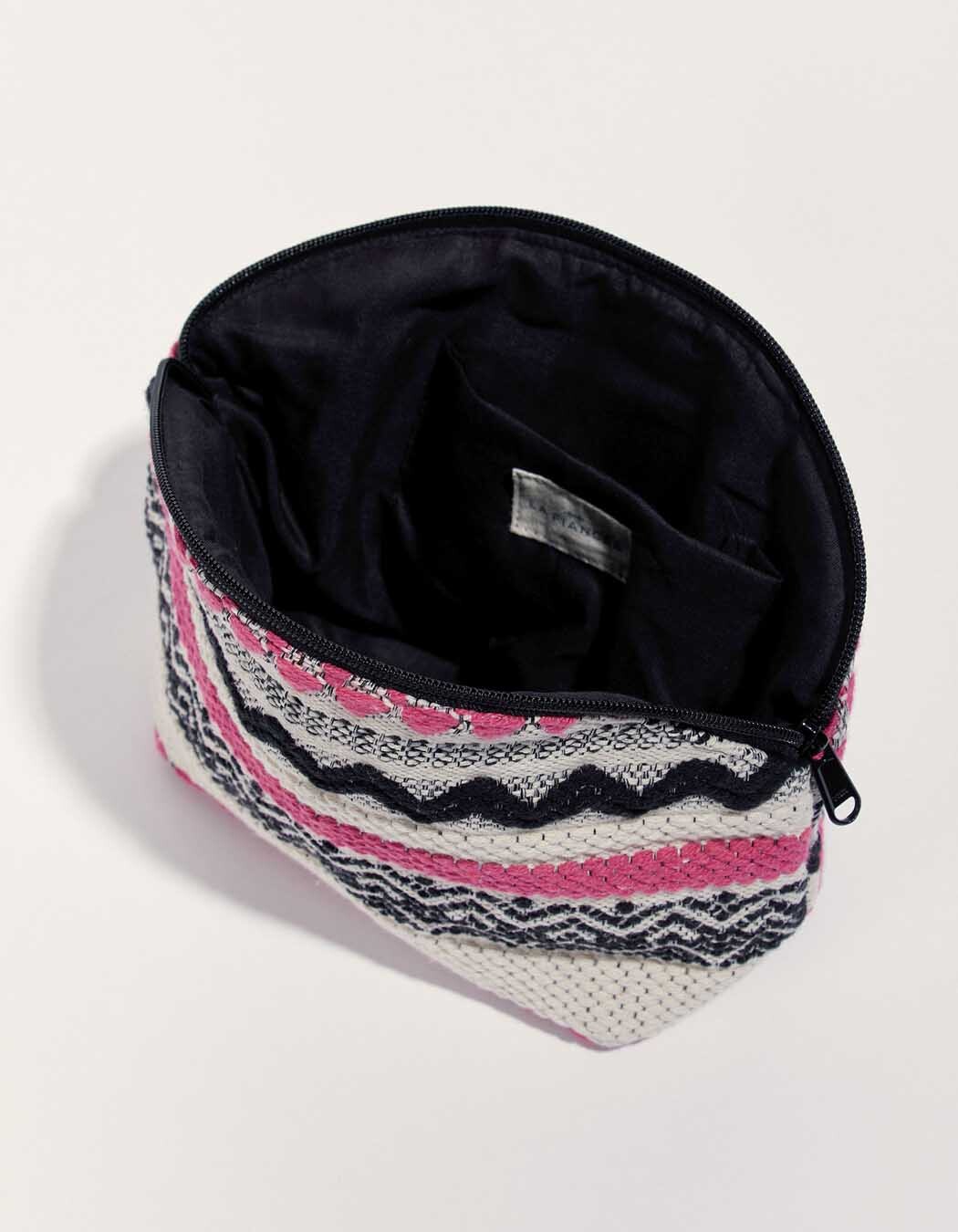 Large zipped cotton pouch femme La Fiancée