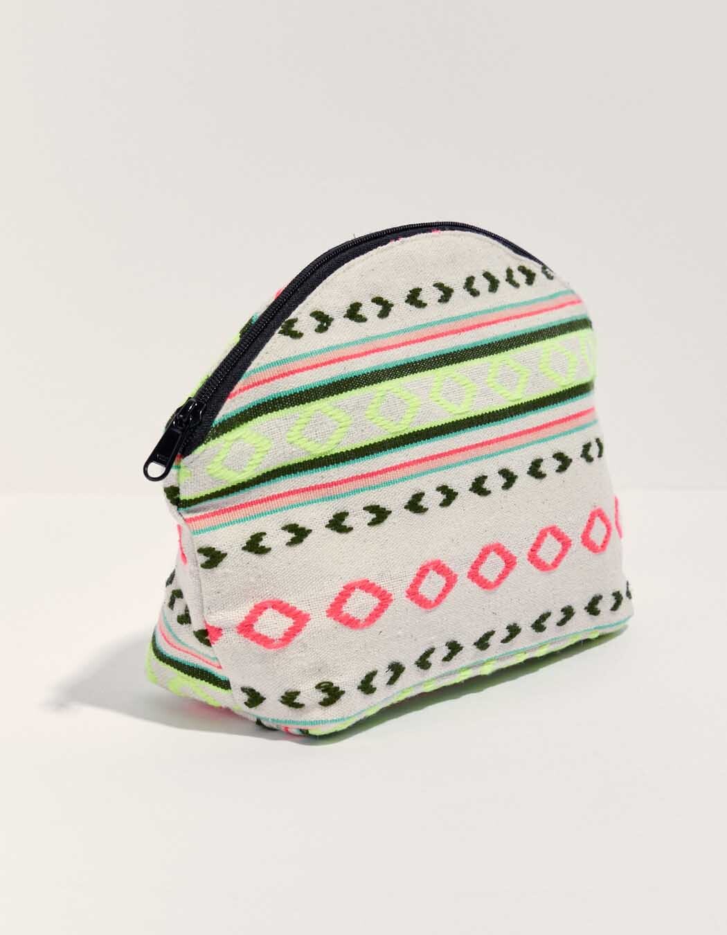 Large zipped cotton pouch femme La Fiancée