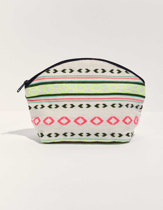 Large zipped cotton pouch femme La Fianc&eacute;e