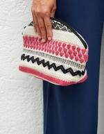 Large zipped cotton pouch femme La Fiancée