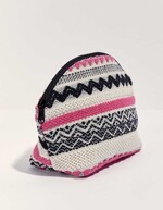 Large zipped cotton pouch femme La Fiancée
