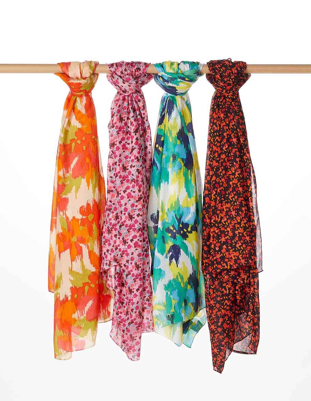 Ecovero large printed scarf femme La Fianc&eacute;e