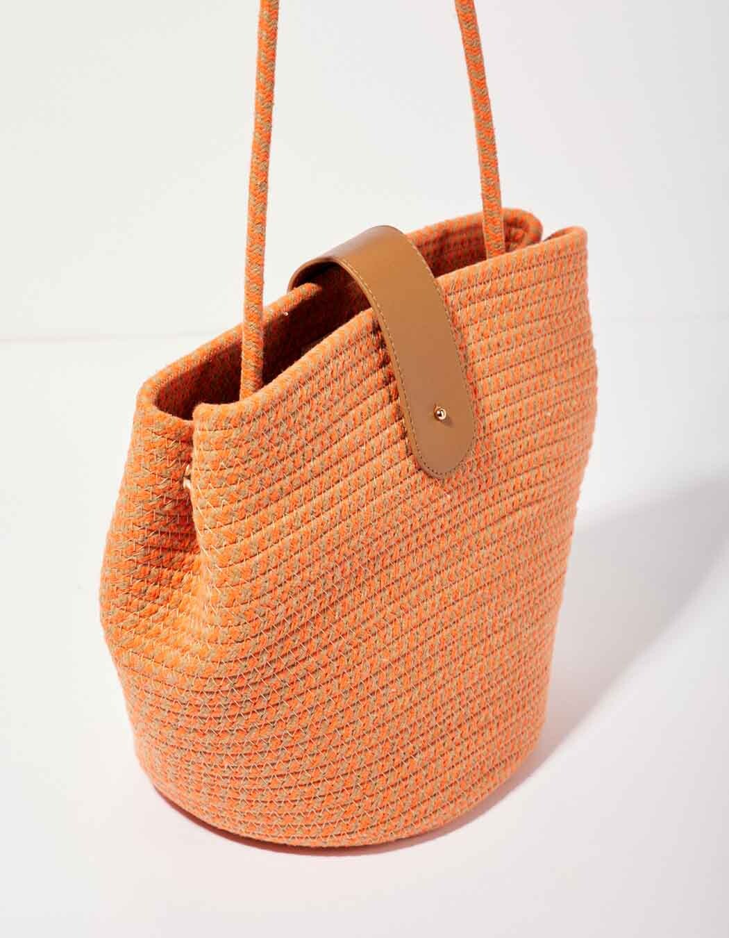 Gold rope basket spirit bag femme La Fiancée