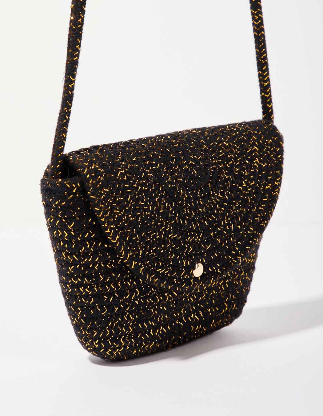 Gold rope shoulder bag femme La Fiancée
