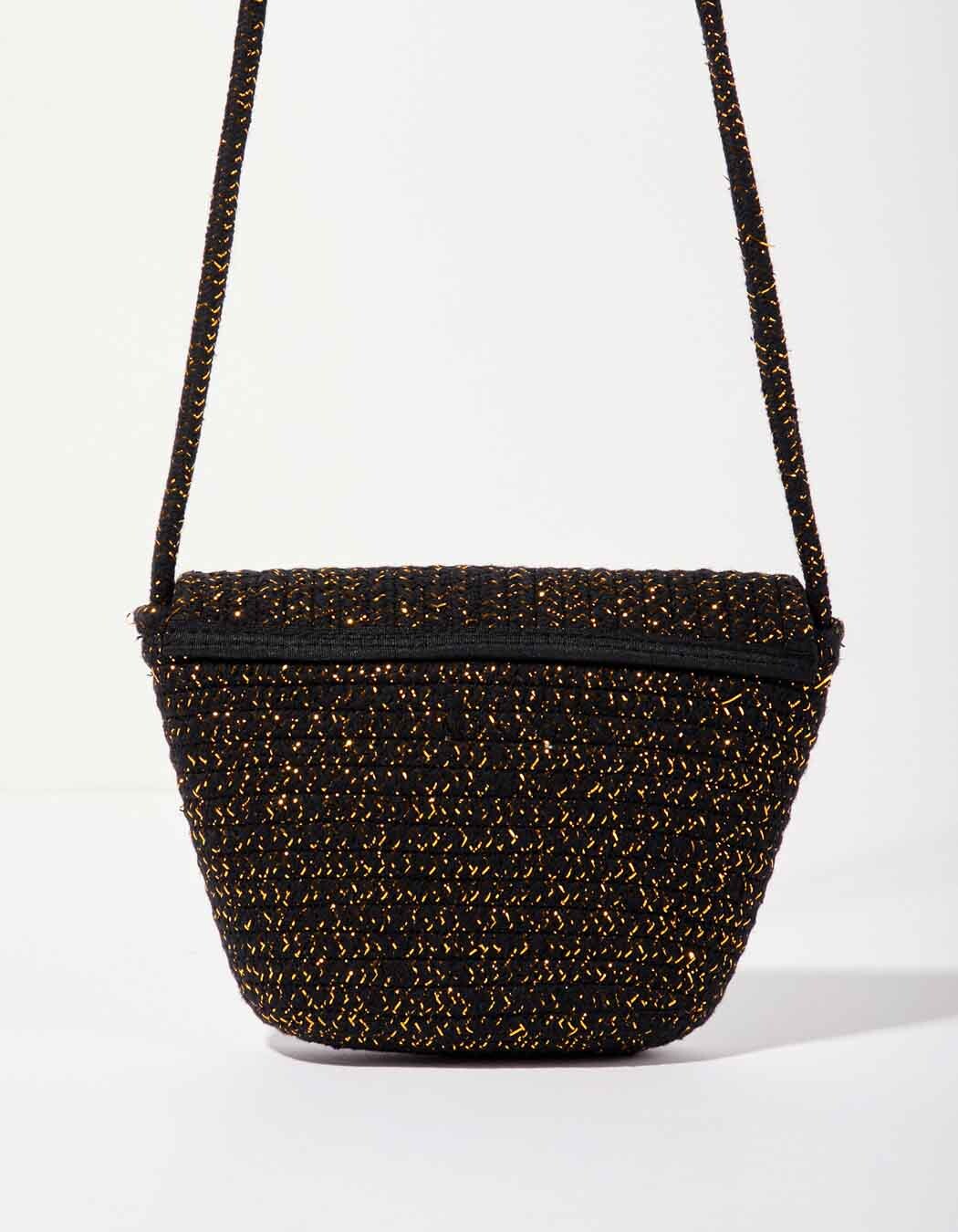 Gold rope shoulder bag femme La Fiancée