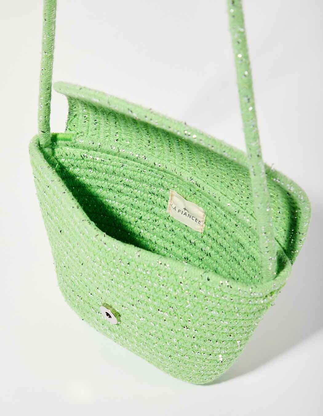 Gold rope shoulder bag femme La Fiancée