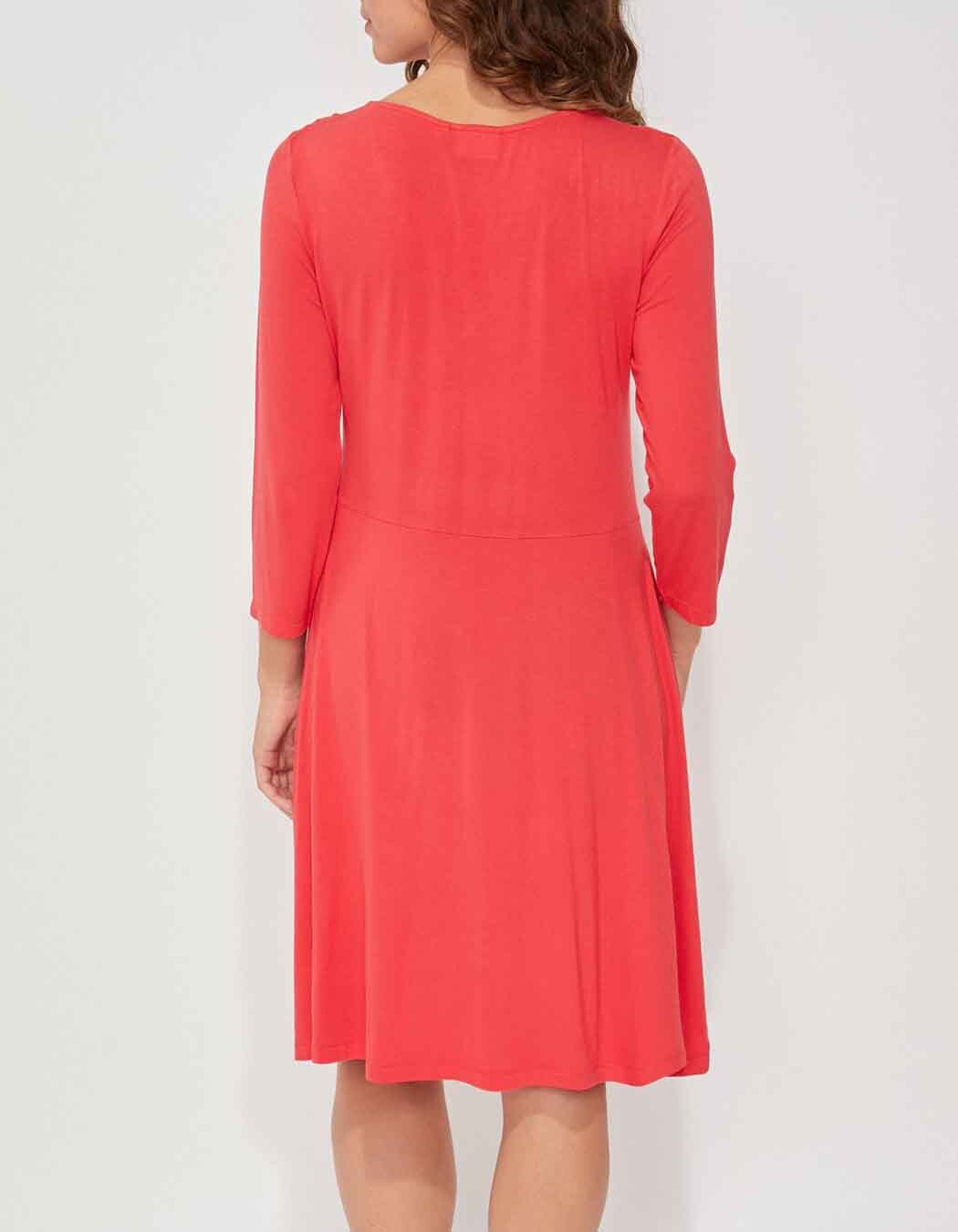 Ecovero double-breasted knit dress femme La Fiancée
