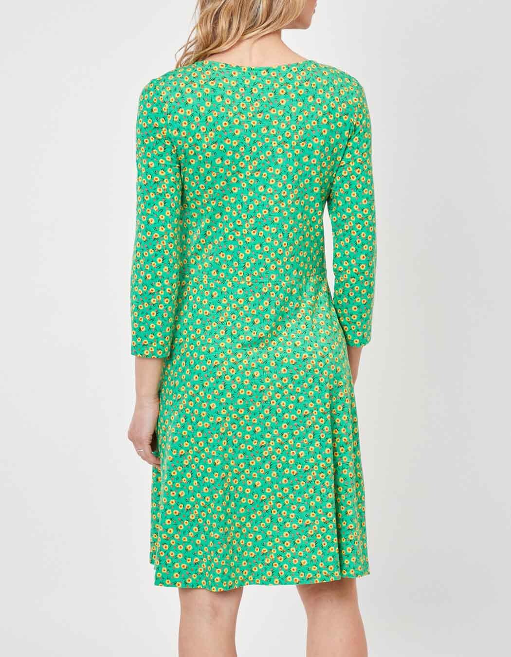 Ecovero double-breasted knit dress femme La Fiancée