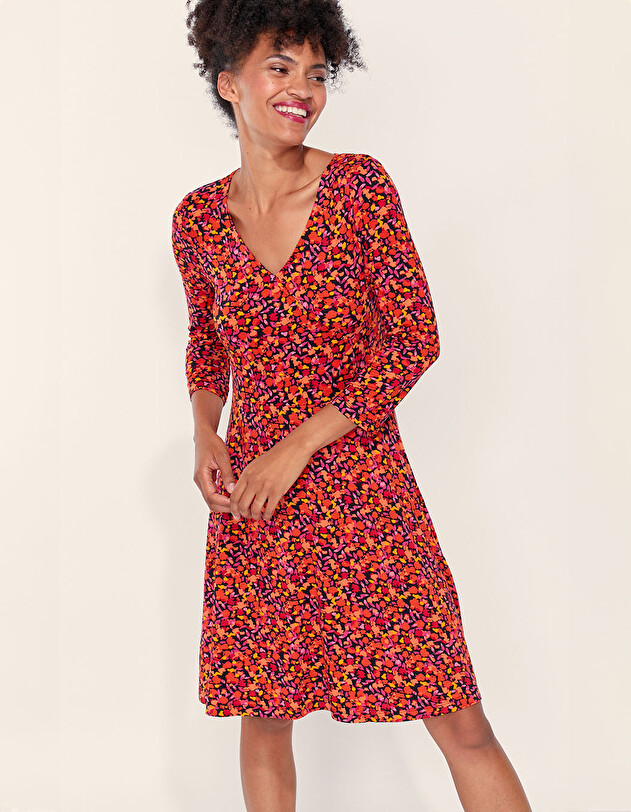 Ecovero double-breasted knit dress femme La Fianc&eacute;e
