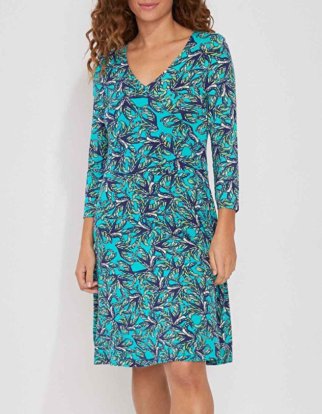 Ecovero double-breasted knit dress femme La Fianc&eacute;e