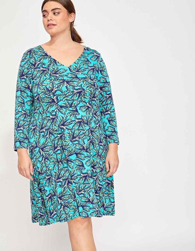 Ecovero double-breasted knit dress femme La Fianc&eacute;e