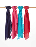 Large cotton gauze stole femme La Fiancée