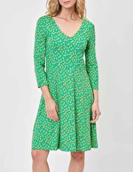 Ecovero double-breasted knit dress femme La Fiancée