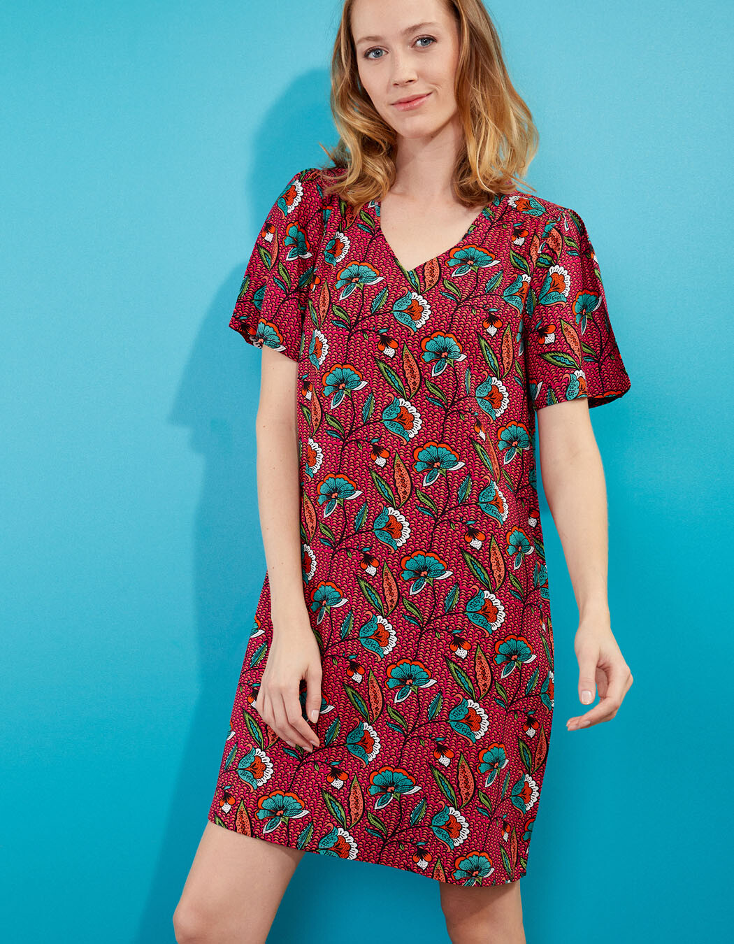 Ecovero loose-fitting flowing dress femme La Fiancée