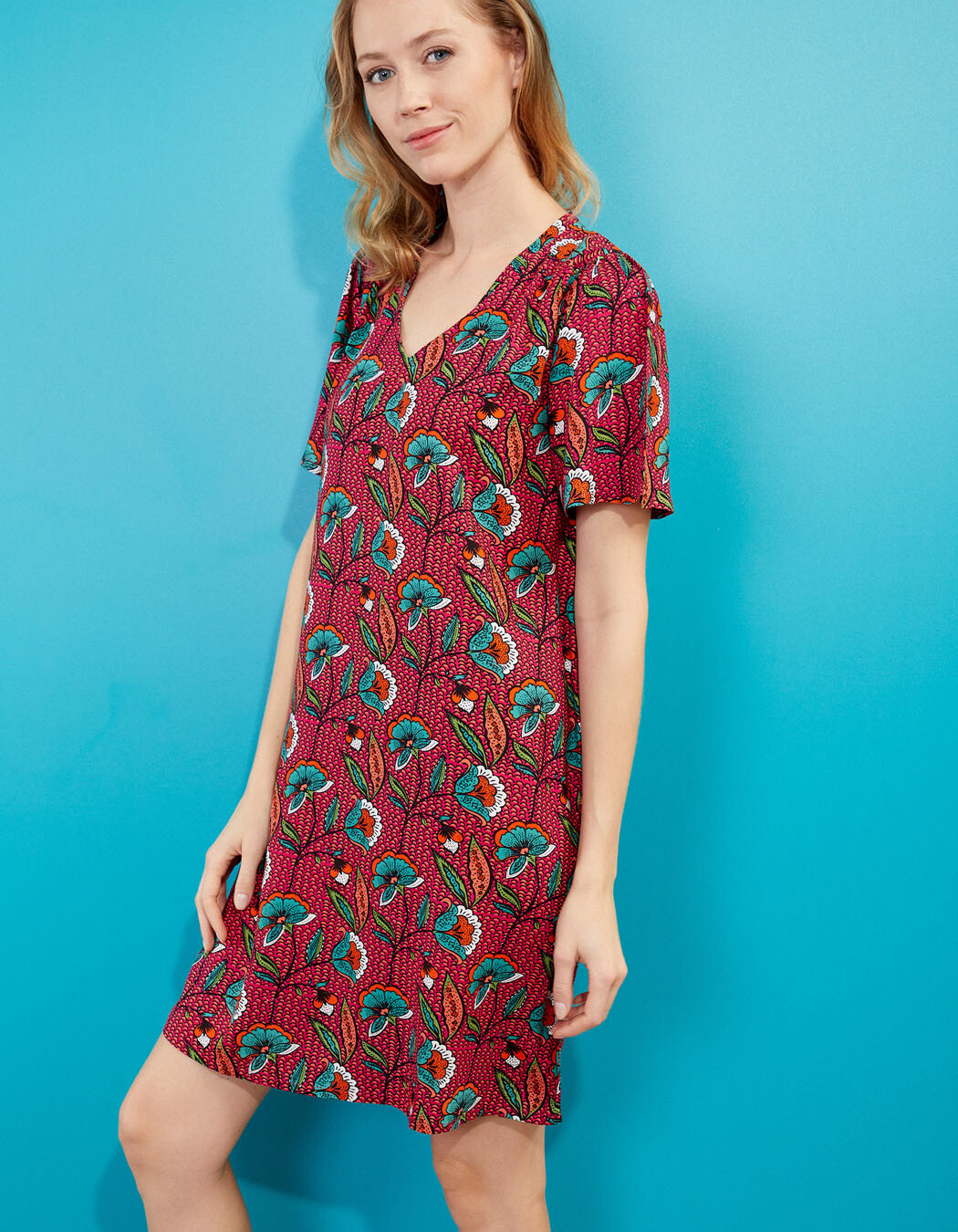 Ecovero loose-fitting flowing dress femme La Fiancée