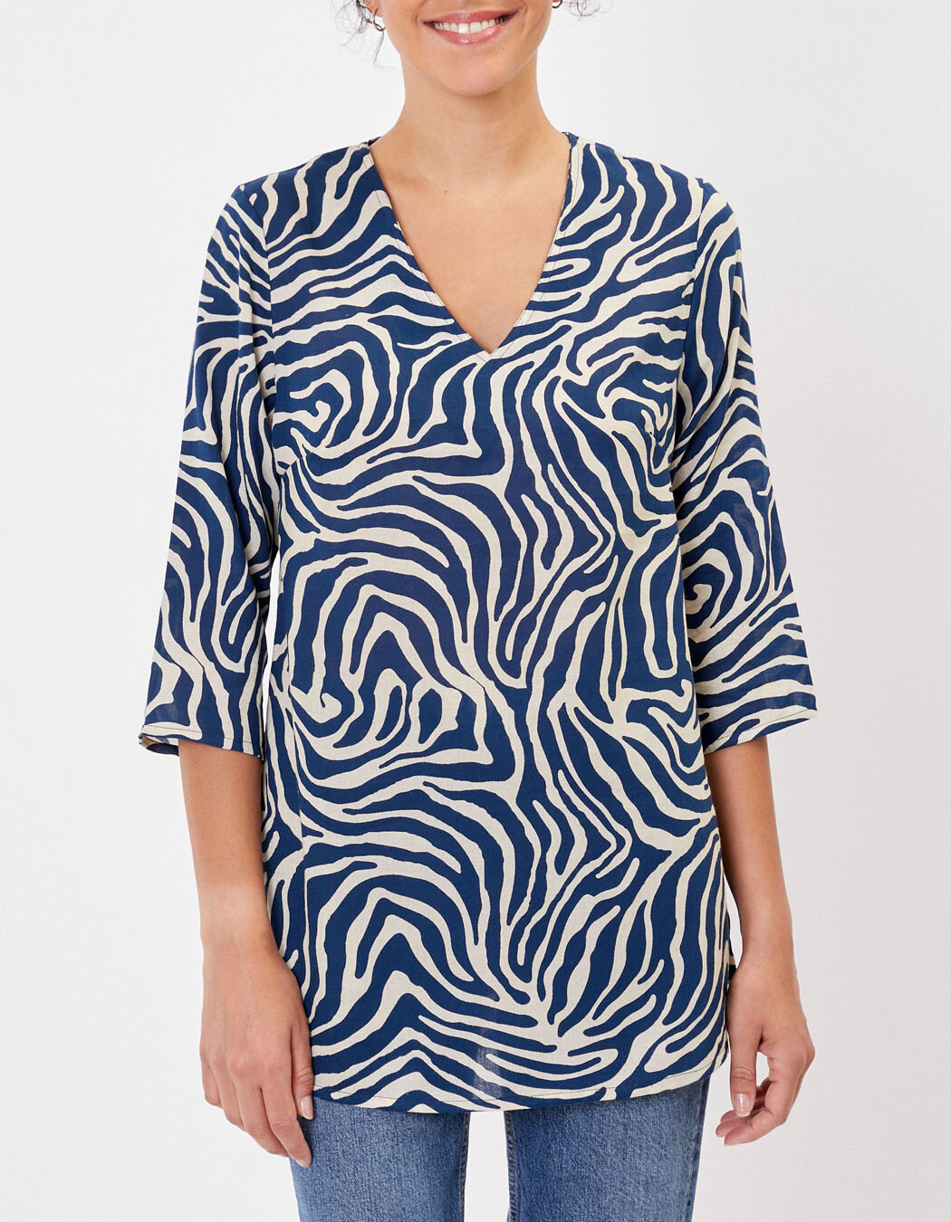 Organic cotton voile tunic femme La Fiancée