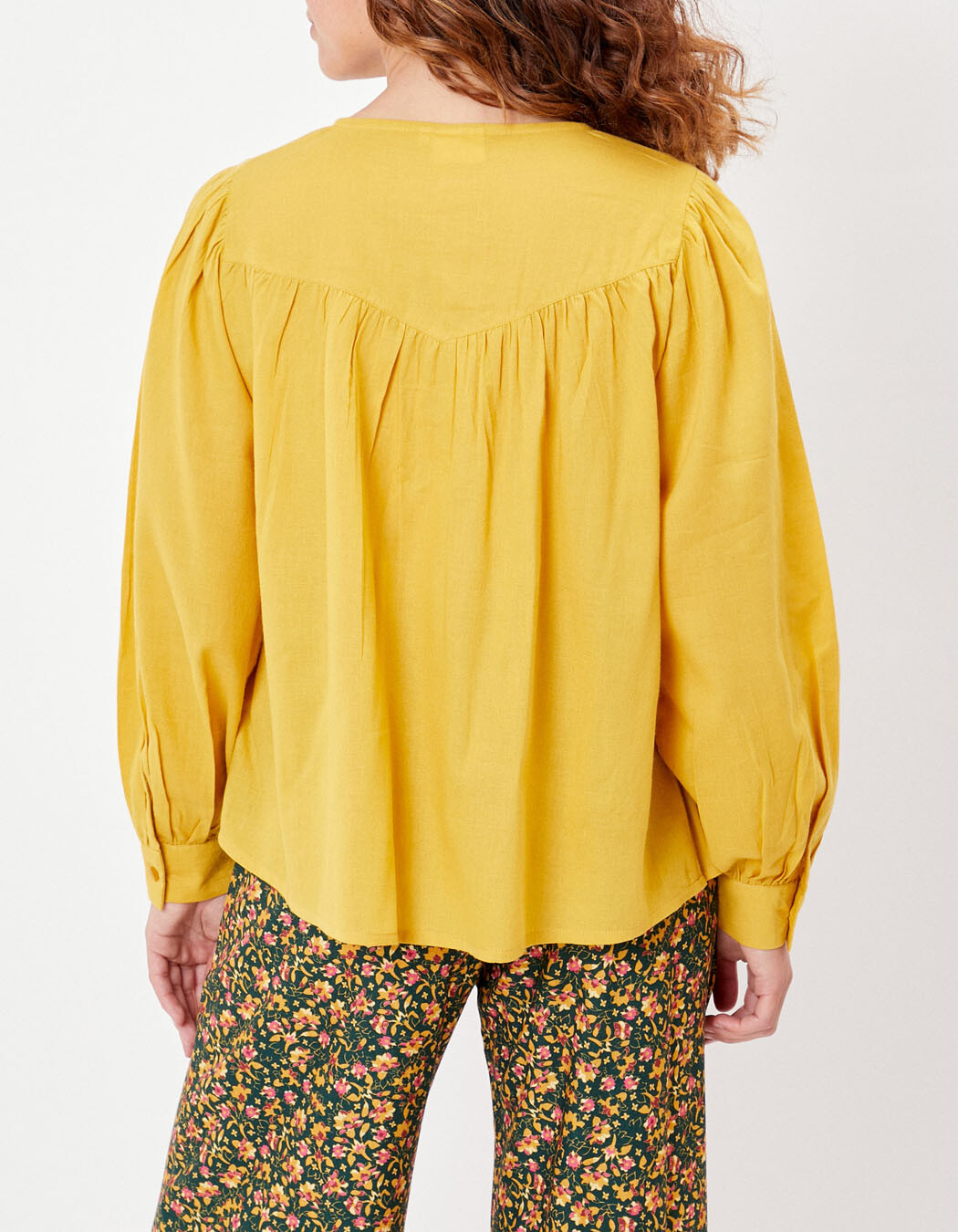 Loose-fitting organic cotton blouse femme La Fiancée