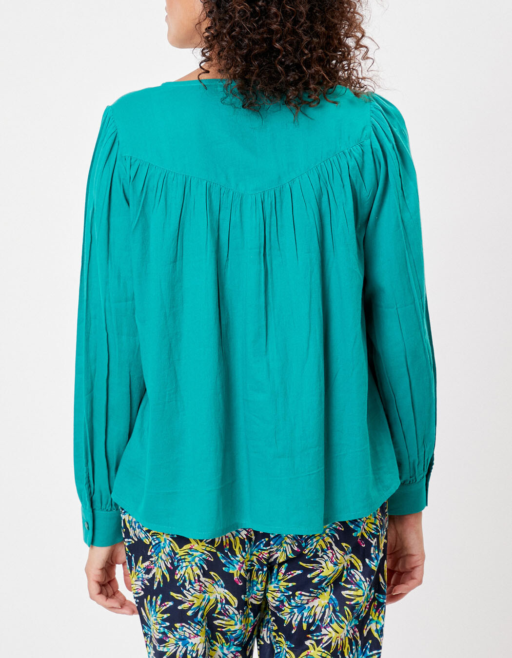 Loose-fitting organic cotton blouse femme La Fiancée