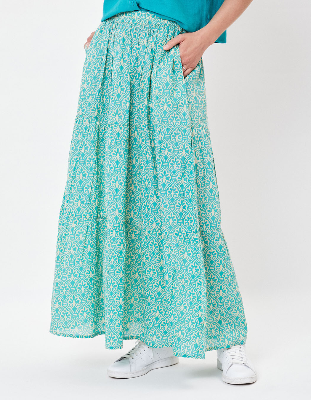 Long skirt in organic cotton femme La Fiancée