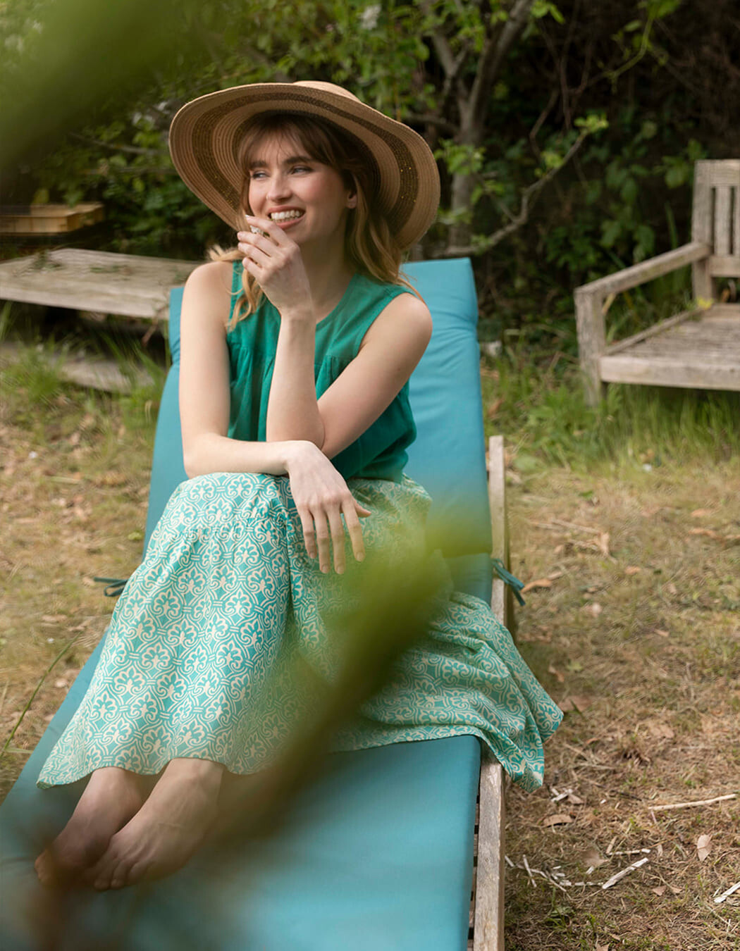 Long skirt in organic cotton femme La Fiancée