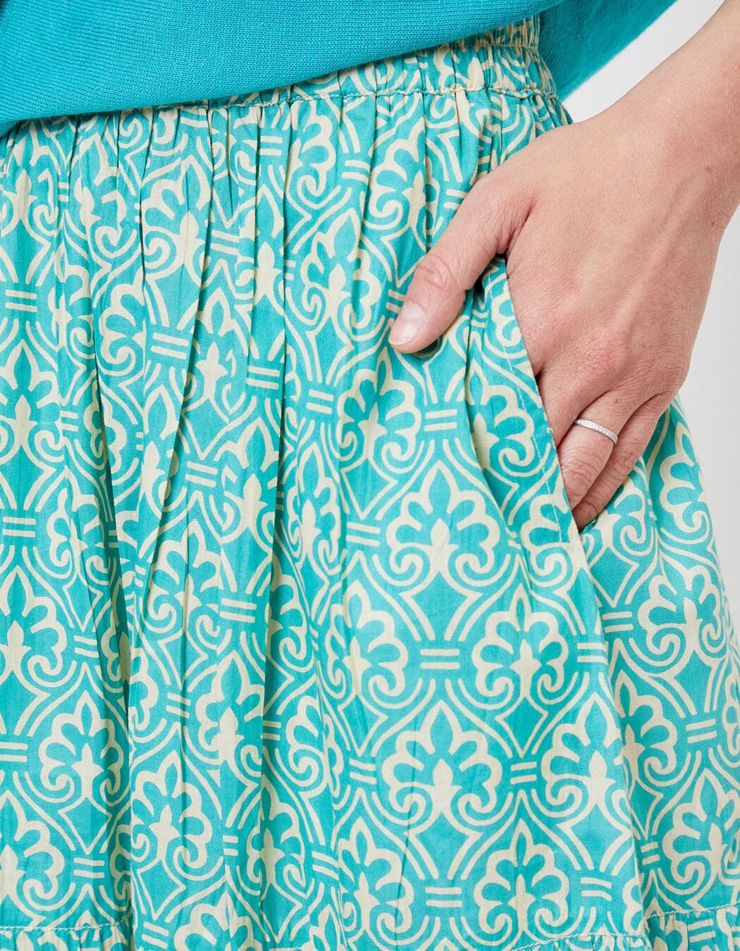 Long skirt in organic cotton femme La Fiancée
