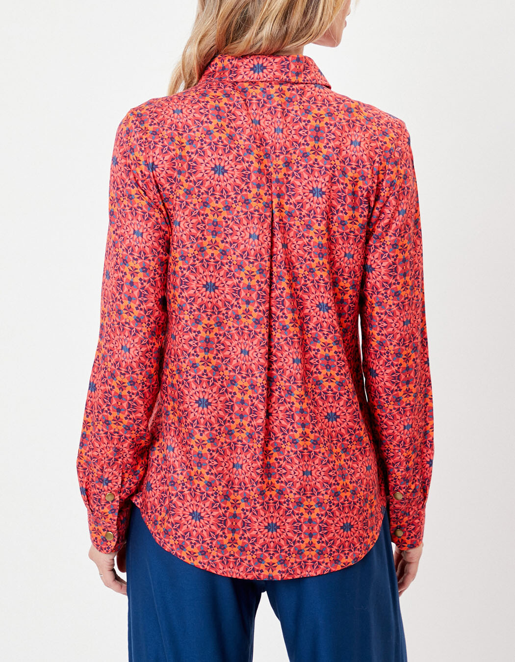 Flowing printed shirt Ecovero femme La Fiancée