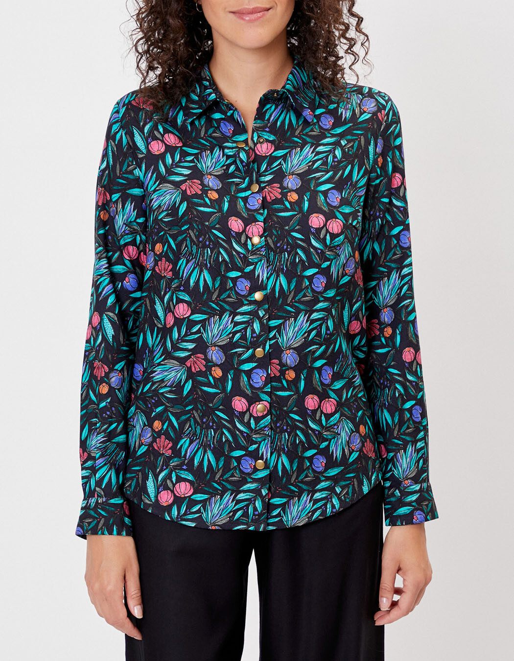 Flowing printed shirt Ecovero femme La Fianc&eacute;e