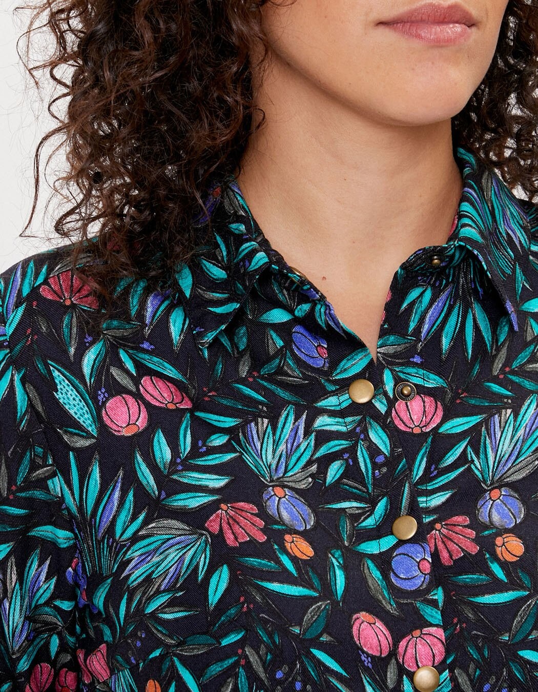 Flowing printed shirt Ecovero femme La Fianc&eacute;e