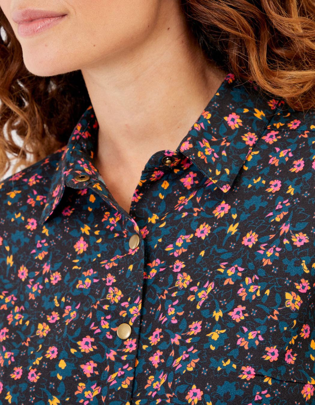 Flowing printed shirt Ecovero femme La Fiancée