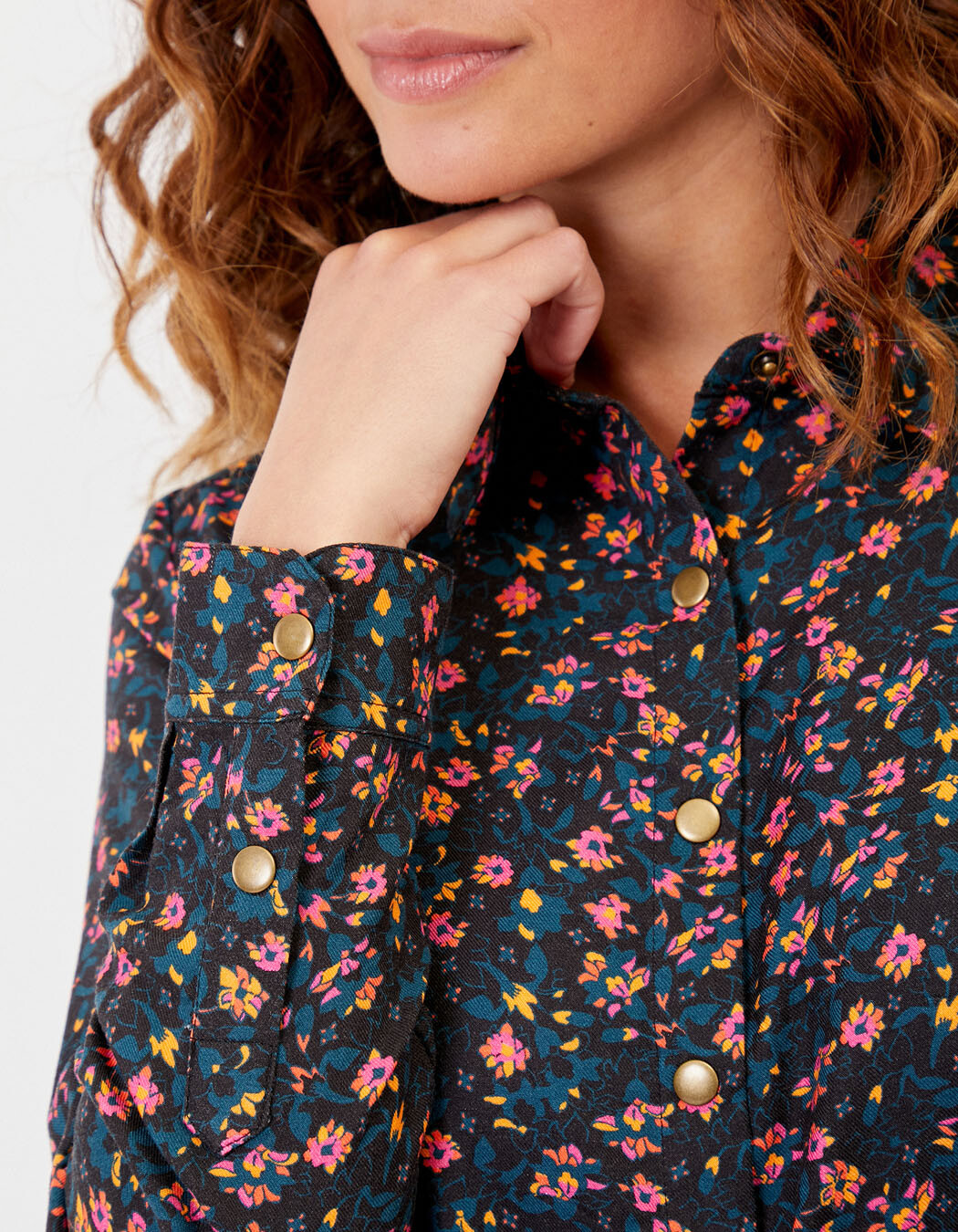 Flowing printed shirt Ecovero femme La Fiancée