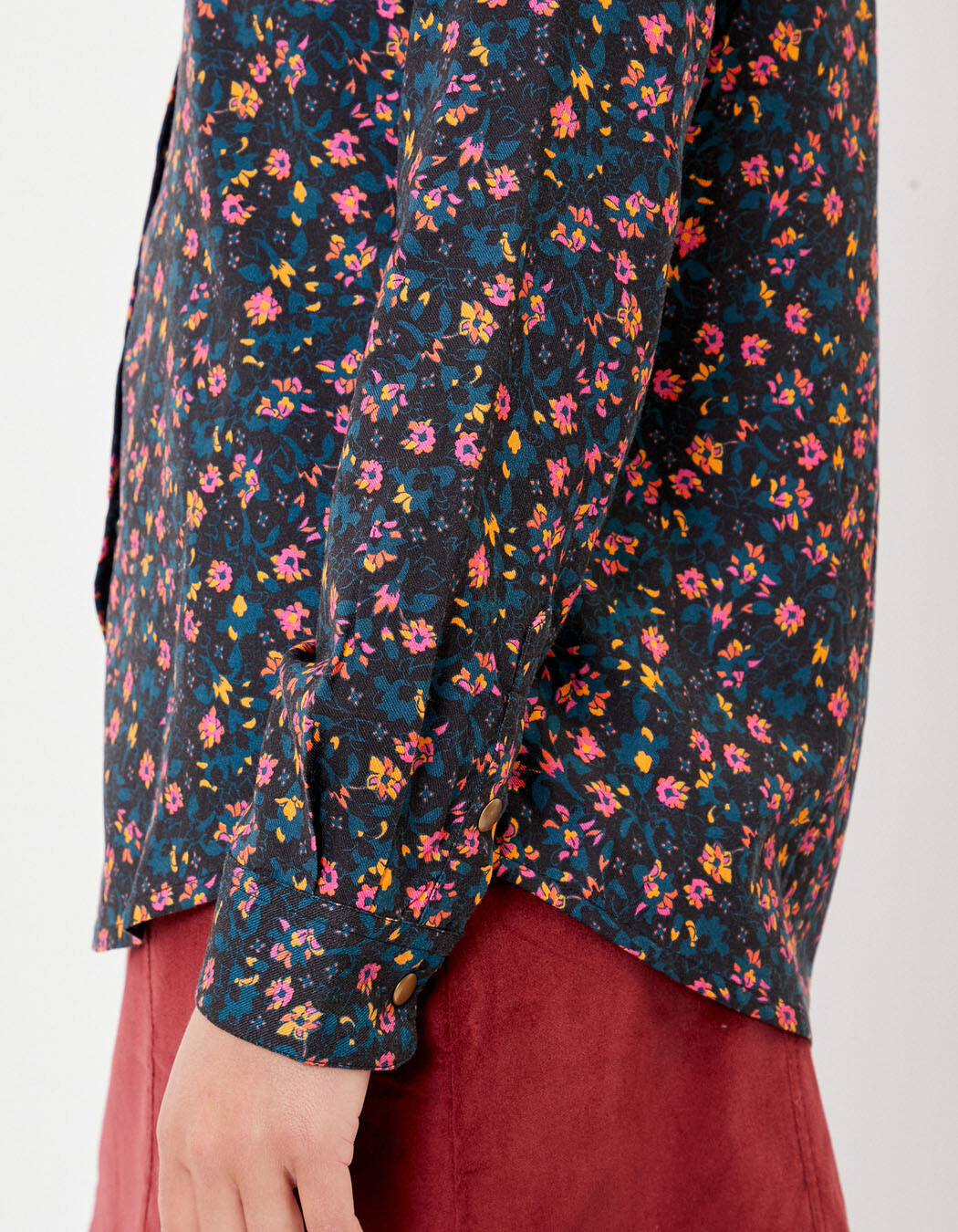Flowing printed shirt Ecovero femme La Fiancée