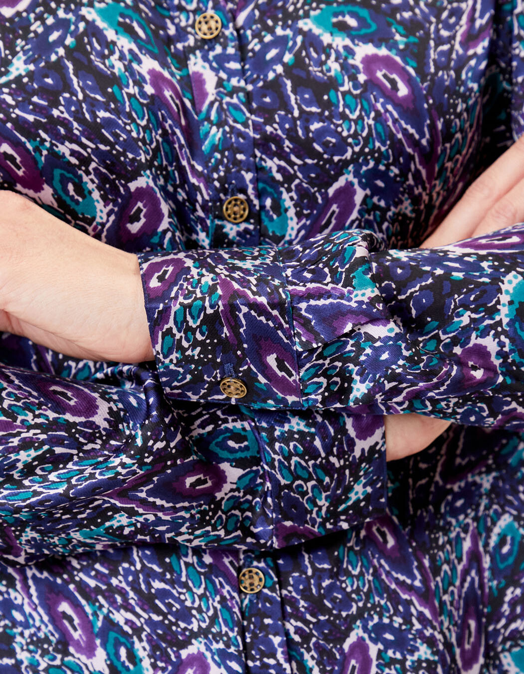 Flowing printed shirt Ecovero femme La Fiancée