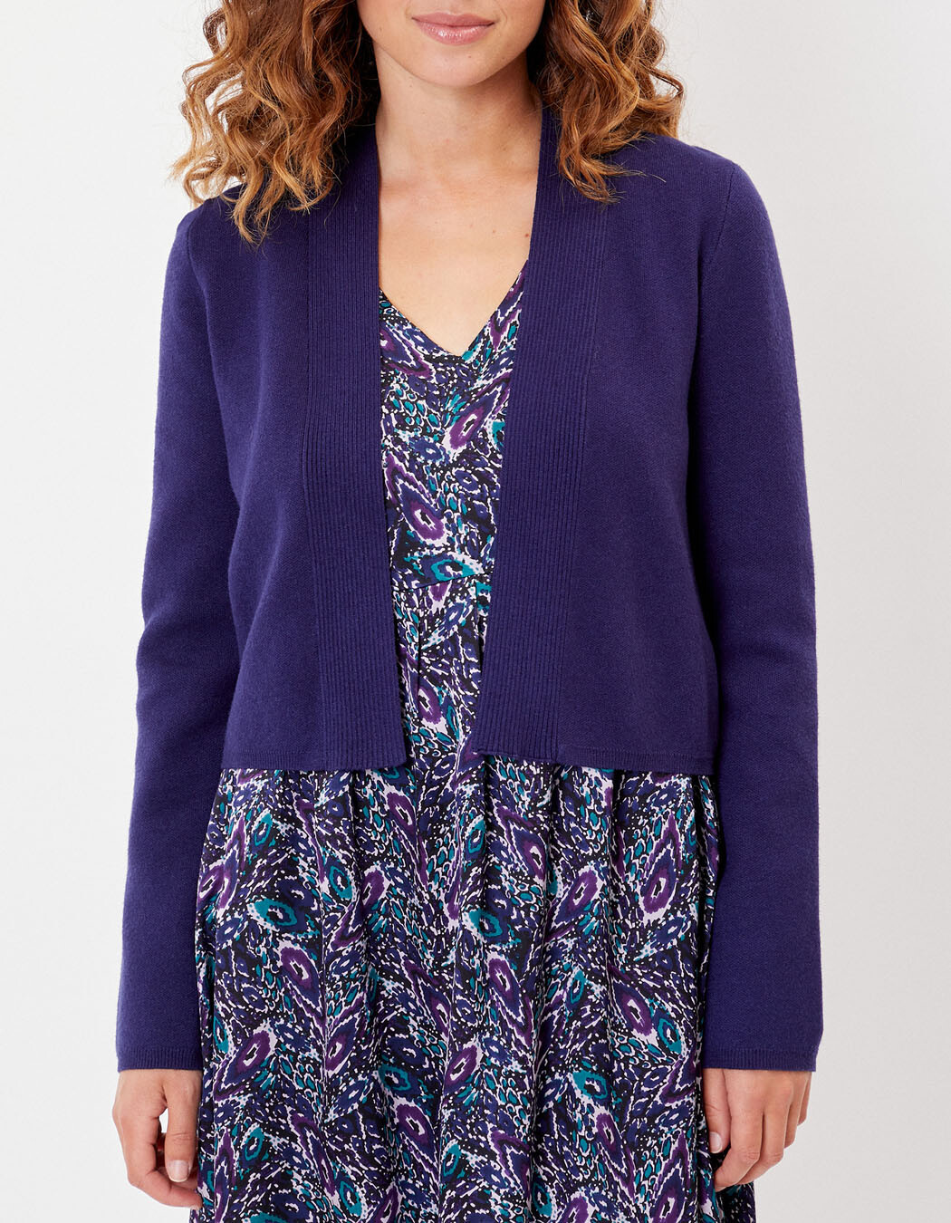 Short plain knit cardigan femme La Fiancée