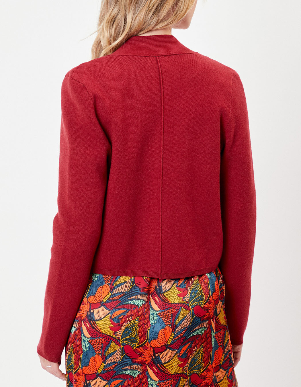 Short plain knit cardigan femme La Fiancée