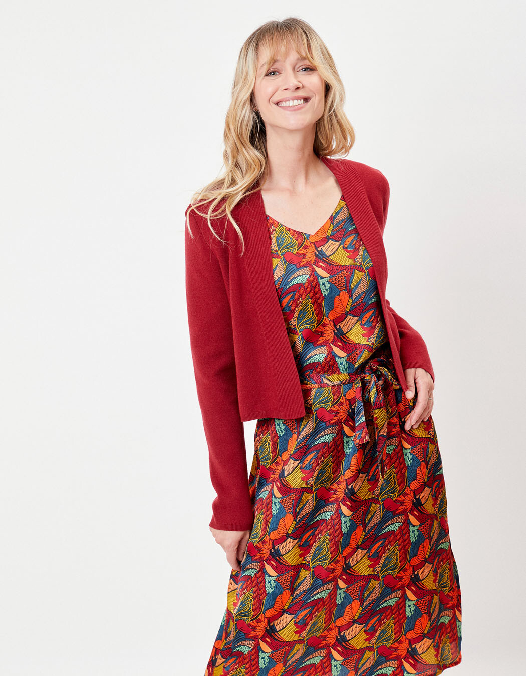 Short plain knit cardigan femme La Fiancée