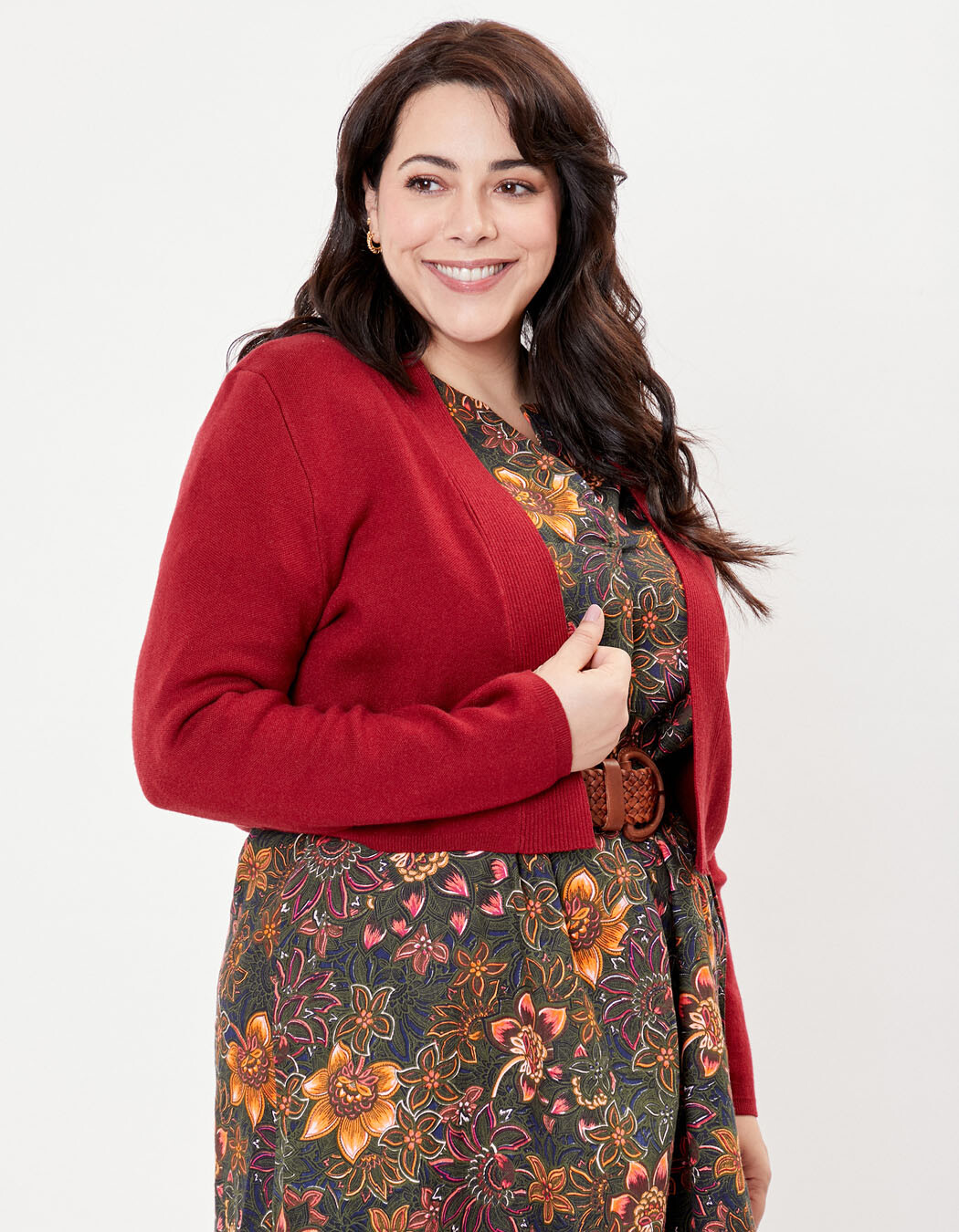 Short plain knit cardigan femme La Fiancée