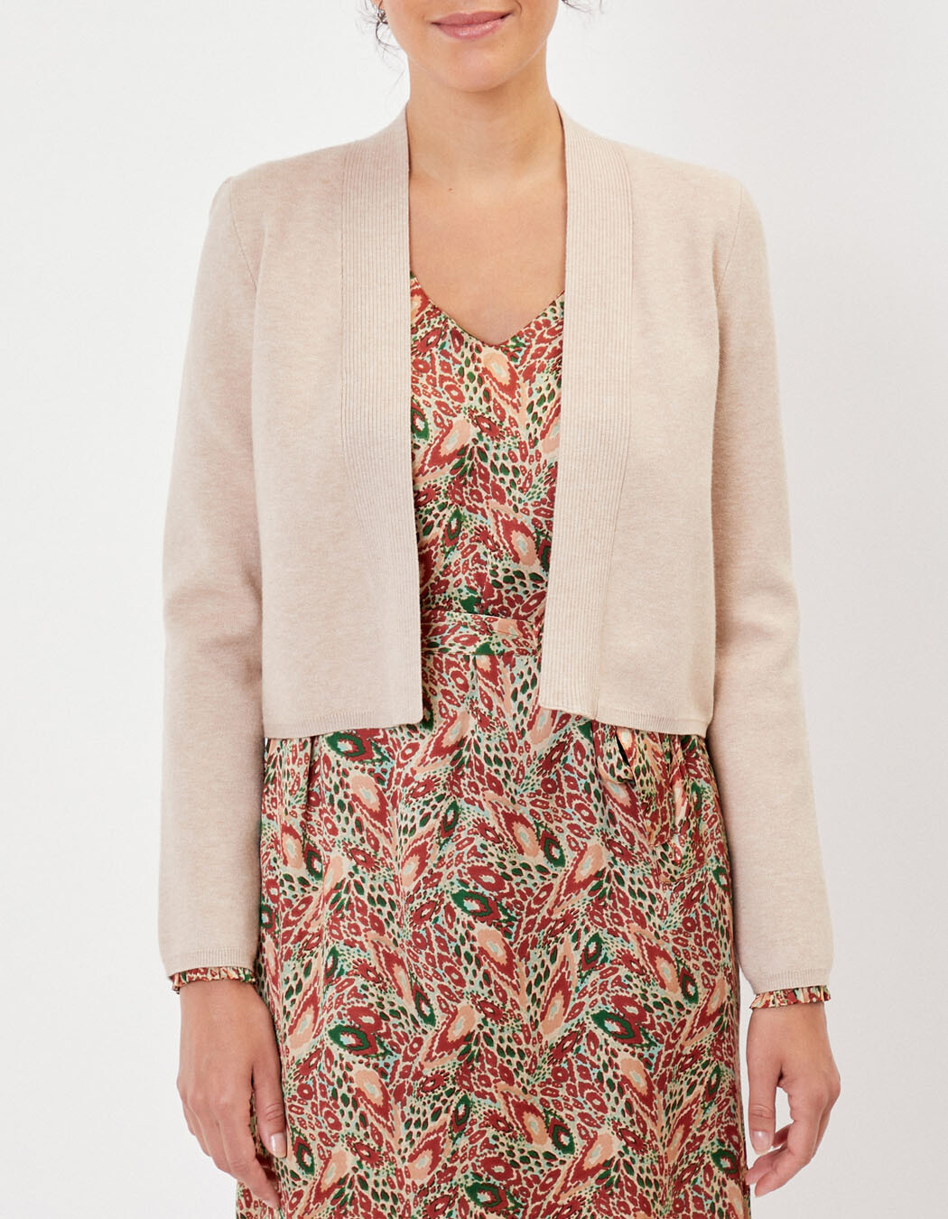 Short plain knit cardigan femme La Fiancée