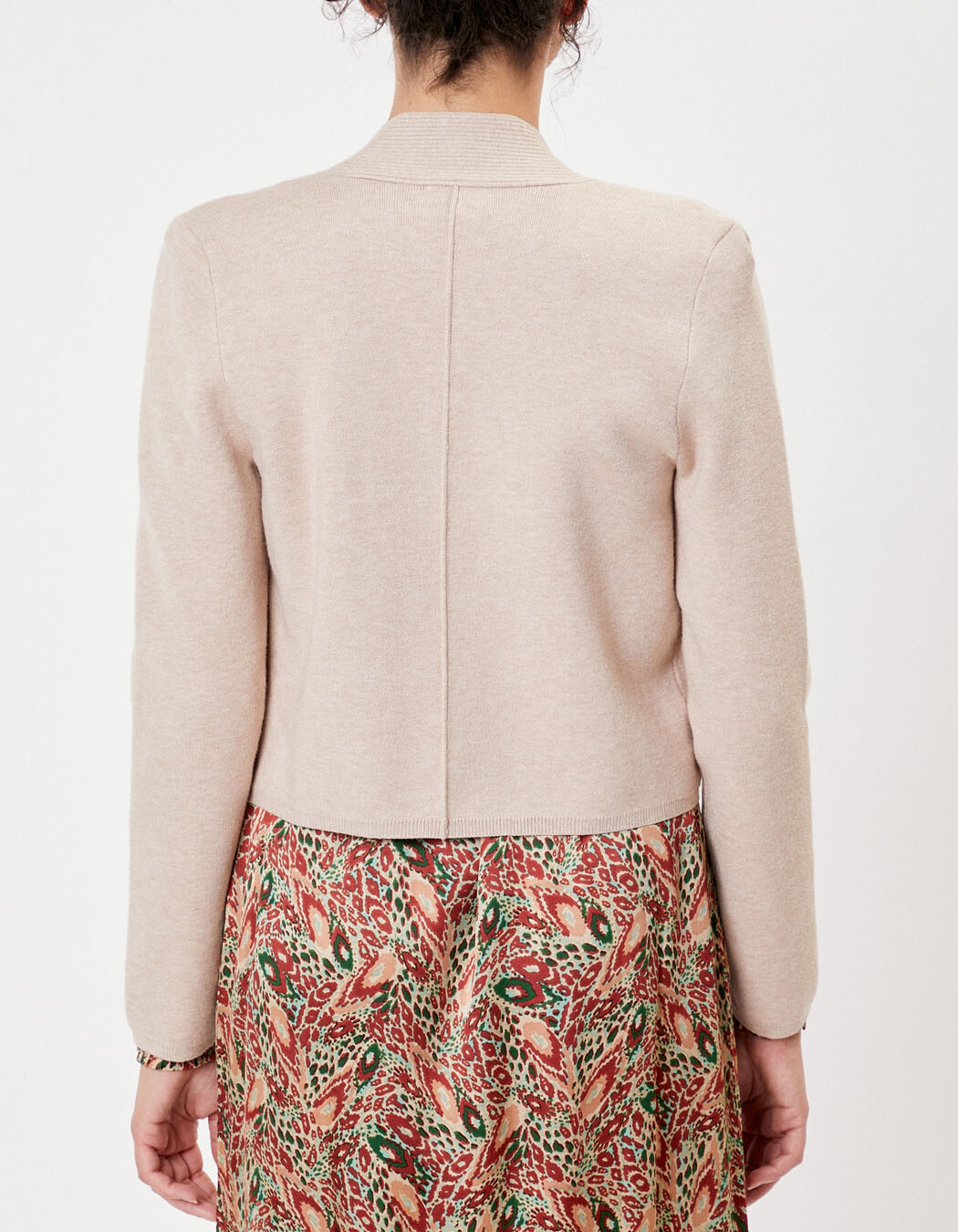 Short plain knit cardigan femme La Fiancée